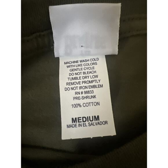 Vintage The Beatles Shirt Mens Medium Olive Green Apple Corps - Picture 3 of 4